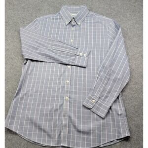 Charles Tyrwhitt Dress Shirt  16.5/33 Blue Check Extra Slim Fit Non Iron